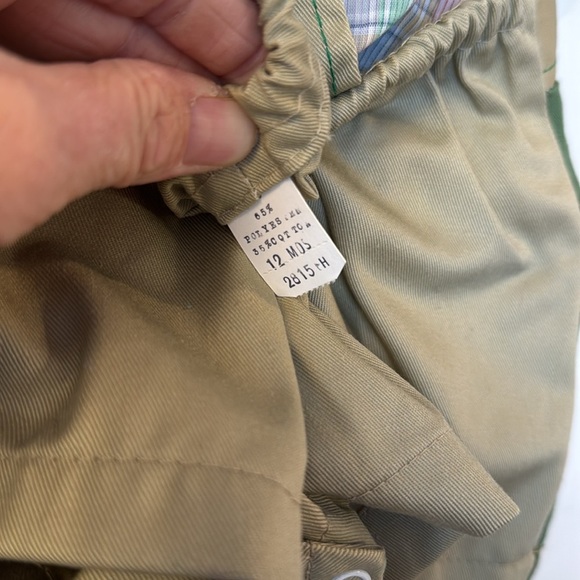 Vintage Cotton Candy Infant Boys 2 Piece Outfit green and tan overall 12 months - Picture 7 of 10